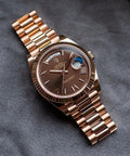 ROLE_X OYSTER PERPETUAL DAY DATE 40 || CHOCOLATE BROWN