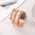 Bvlgari Snake || Rose gold green