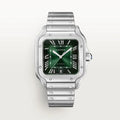 Cartier Santos Silver Green Automatic